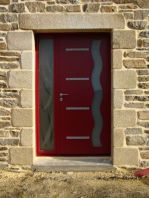 Porte d‘entrée en aluminium laqué